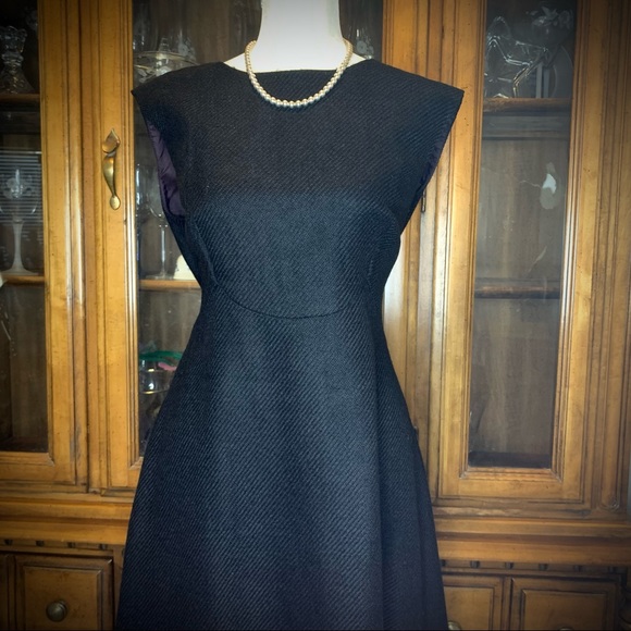 1960s A-Line Day Dress, SZ M - Picture 1 of 6